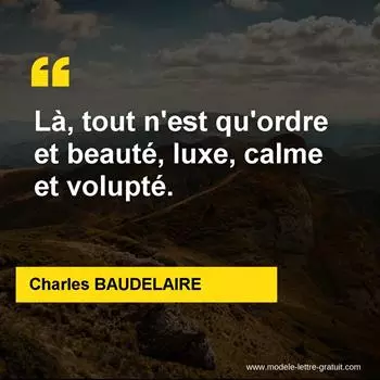 Citation Charles BAUDELAIRE