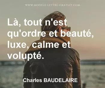 Citation de Charles BAUDELAIRE