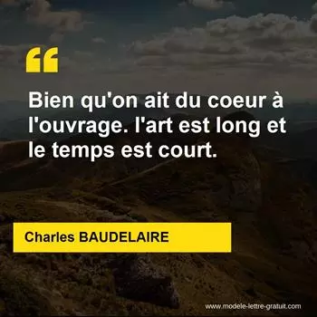 Citation Charles BAUDELAIRE