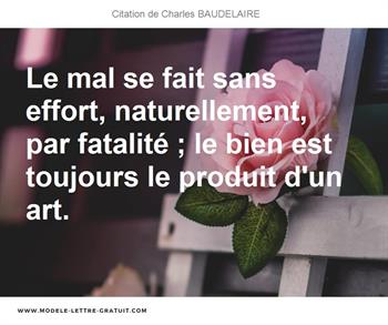 Citations Charles BAUDELAIRE