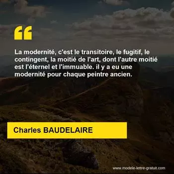Citation Charles BAUDELAIRE