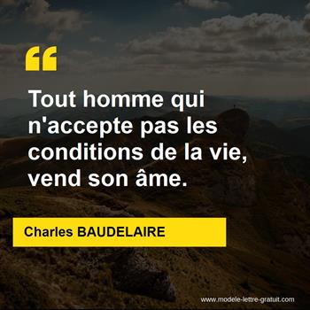 Citation de Charles BAUDELAIRE