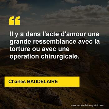 Citation de Charles BAUDELAIRE