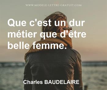 Citation de Charles BAUDELAIRE