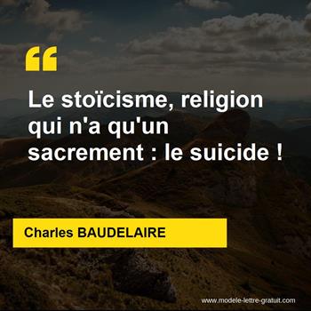Citation de Charles BAUDELAIRE
