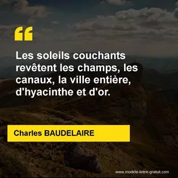 Citation Charles BAUDELAIRE