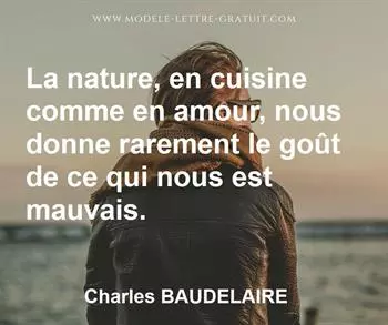 Citation de Charles BAUDELAIRE