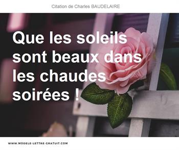 Citations Charles BAUDELAIRE