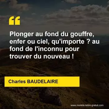 Citation Charles BAUDELAIRE