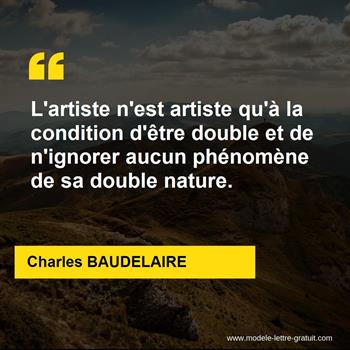 Citation de Charles BAUDELAIRE