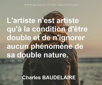 Citation de Charles BAUDELAIRE