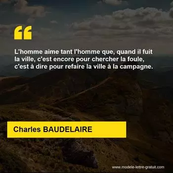 Citation Charles BAUDELAIRE