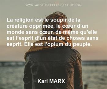 Citation de Karl MARX