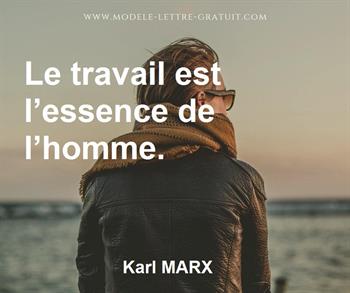 Citation de Karl MARX