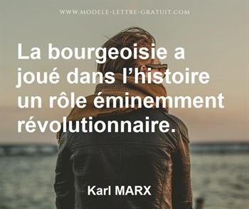 Citation de Karl MARX