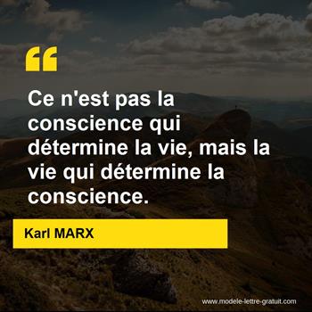 Citation Karl MARX
