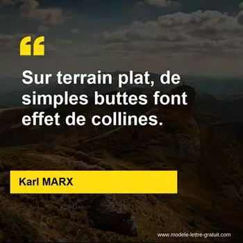 Citation Karl MARX