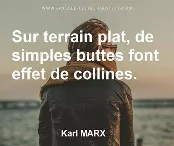 Citation de Karl MARX
