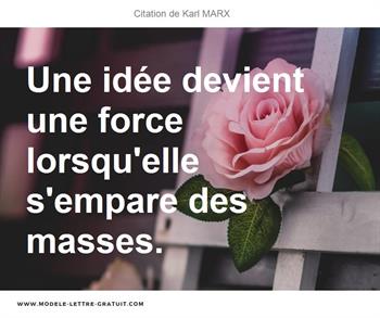 Citations Karl MARX