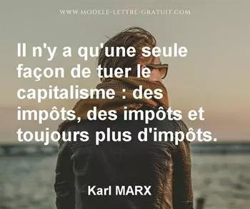 Citation de Karl MARX
