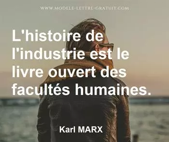Citation de Karl MARX