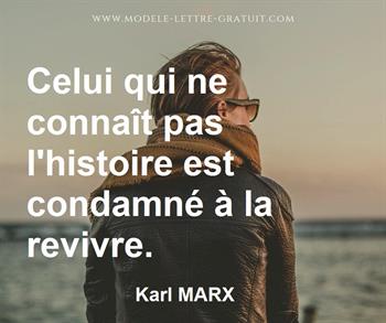 Citation de Karl MARX