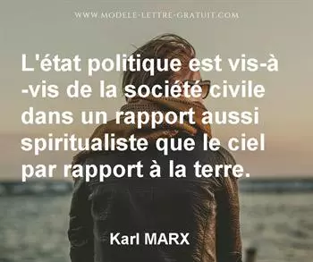 Citation de Karl MARX