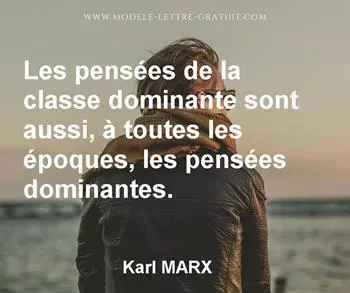 Citation de Karl MARX
