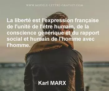 Citation de Karl MARX