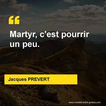 Citation Jacques PREVERT