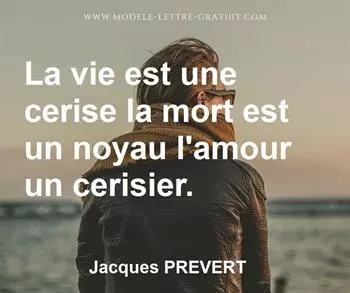 Citation de Jacques PREVERT