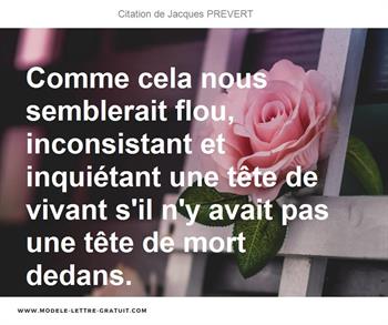 Citations Jacques PREVERT