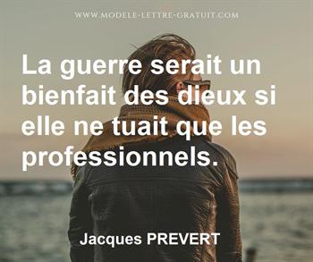 Citation de Jacques PREVERT