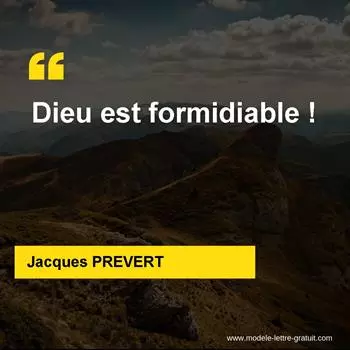Citation Jacques PREVERT
