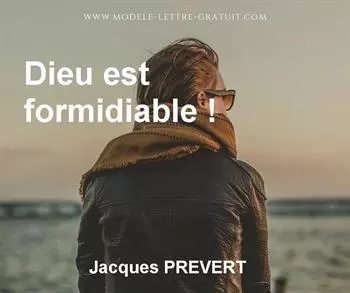 Citation de Jacques PREVERT