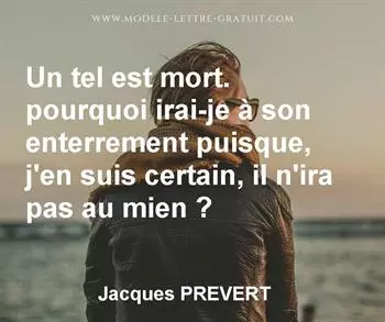 Citation de Jacques PREVERT