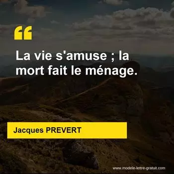 Citation Jacques PREVERT