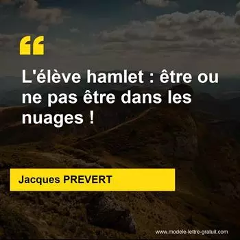 Citation Jacques PREVERT