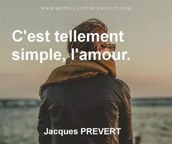 Citation de Jacques PREVERT