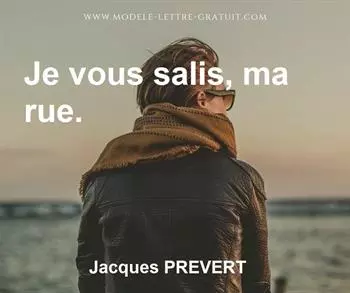 Citation de Jacques PREVERT
