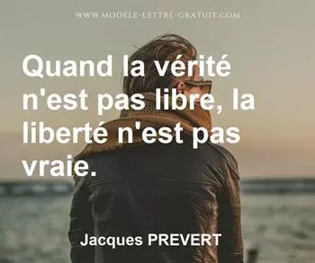 Citation de Jacques PREVERT