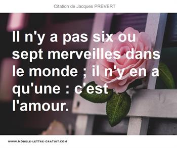 Citations Jacques PREVERT