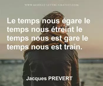 Citation de Jacques PREVERT