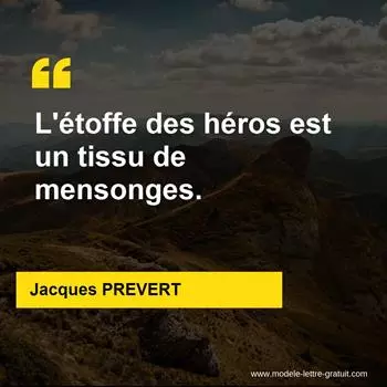 Citation Jacques PREVERT
