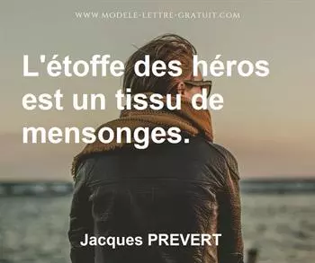 Citation de Jacques PREVERT