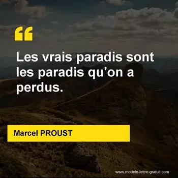 Citation Marcel PROUST