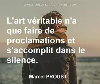 Citation de Marcel PROUST