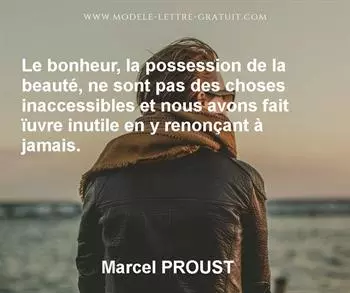 Citation de Marcel PROUST