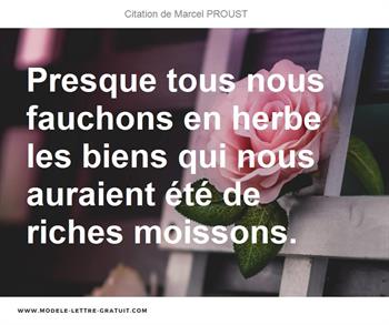 Citations Marcel PROUST