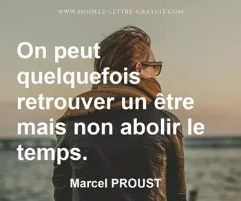 Citation de Marcel PROUST